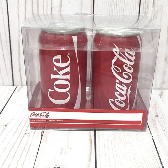 NIB Coca Cola Salt & Pepper Shakers - Picture 3 of 6